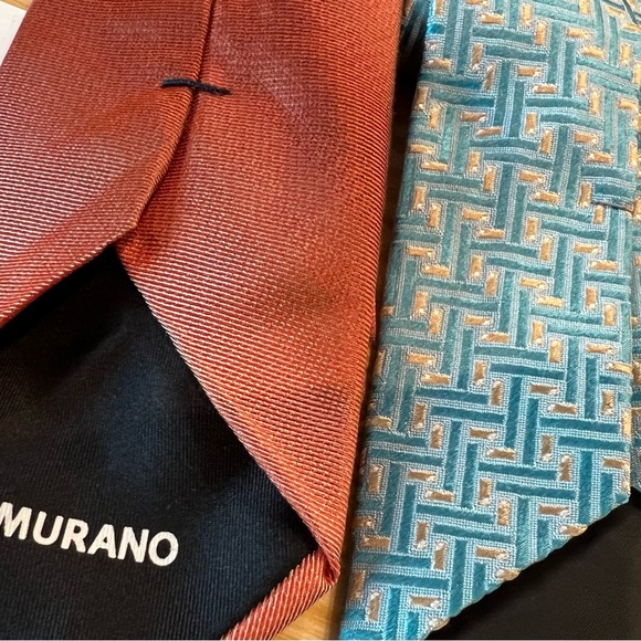 5 Pack of Mens gently used neckties Hugo Boss & 4 other ties Sku# Z93ABC - Picture 9 of 9